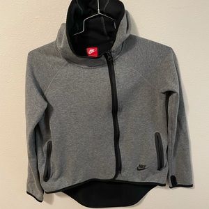 Nike Grey Zip Sweater/ Hoodie Size Small Women’s Crop